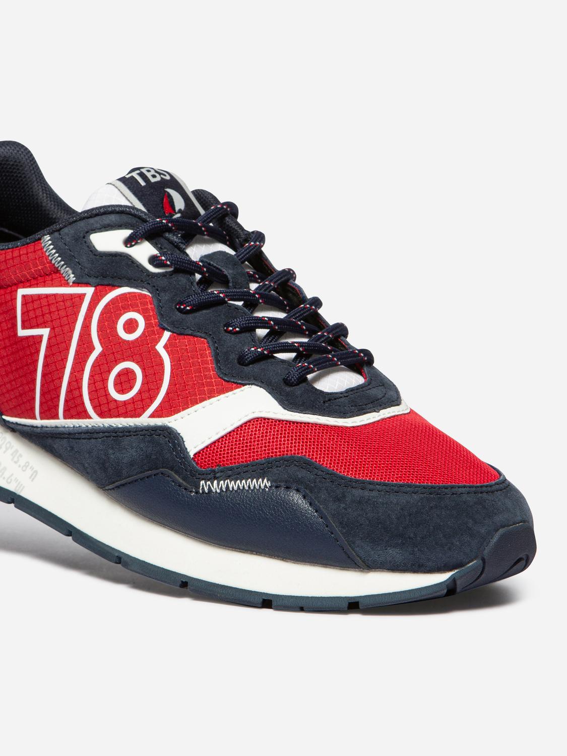 Running homme rouge et navy DJONBOT