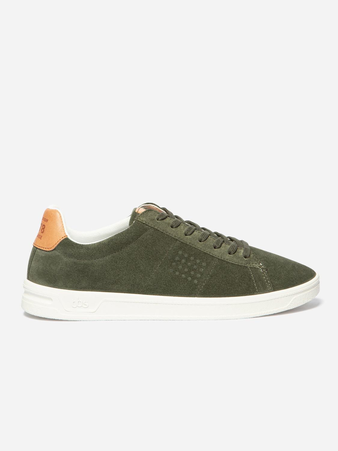 Baskets Homme Fabriquées En France Cuir Vert FLAUBER Baskets Homme Fabriquées En France Cuir Vert FLAUBER