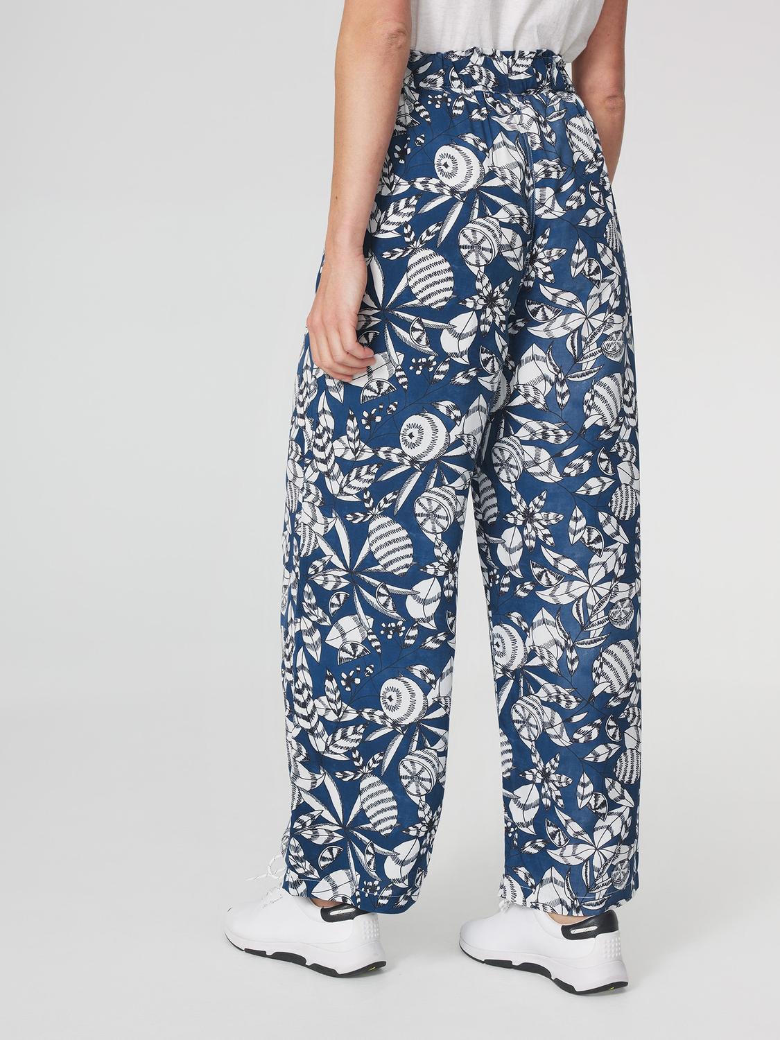 Pantalon Femme Imprimés Exclusifs TBS Marine JANIEPAN