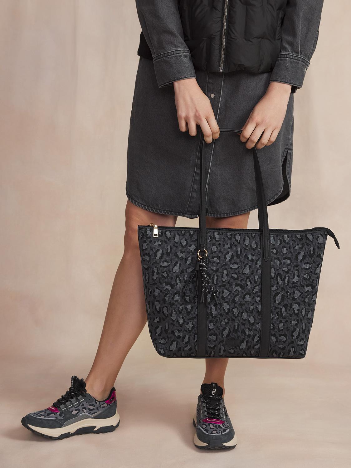 Sac Cabas Femme Knit Recyclé Noir JAZACABA Sac Cabas Femme Knit Recyclé Noir JAZACABA