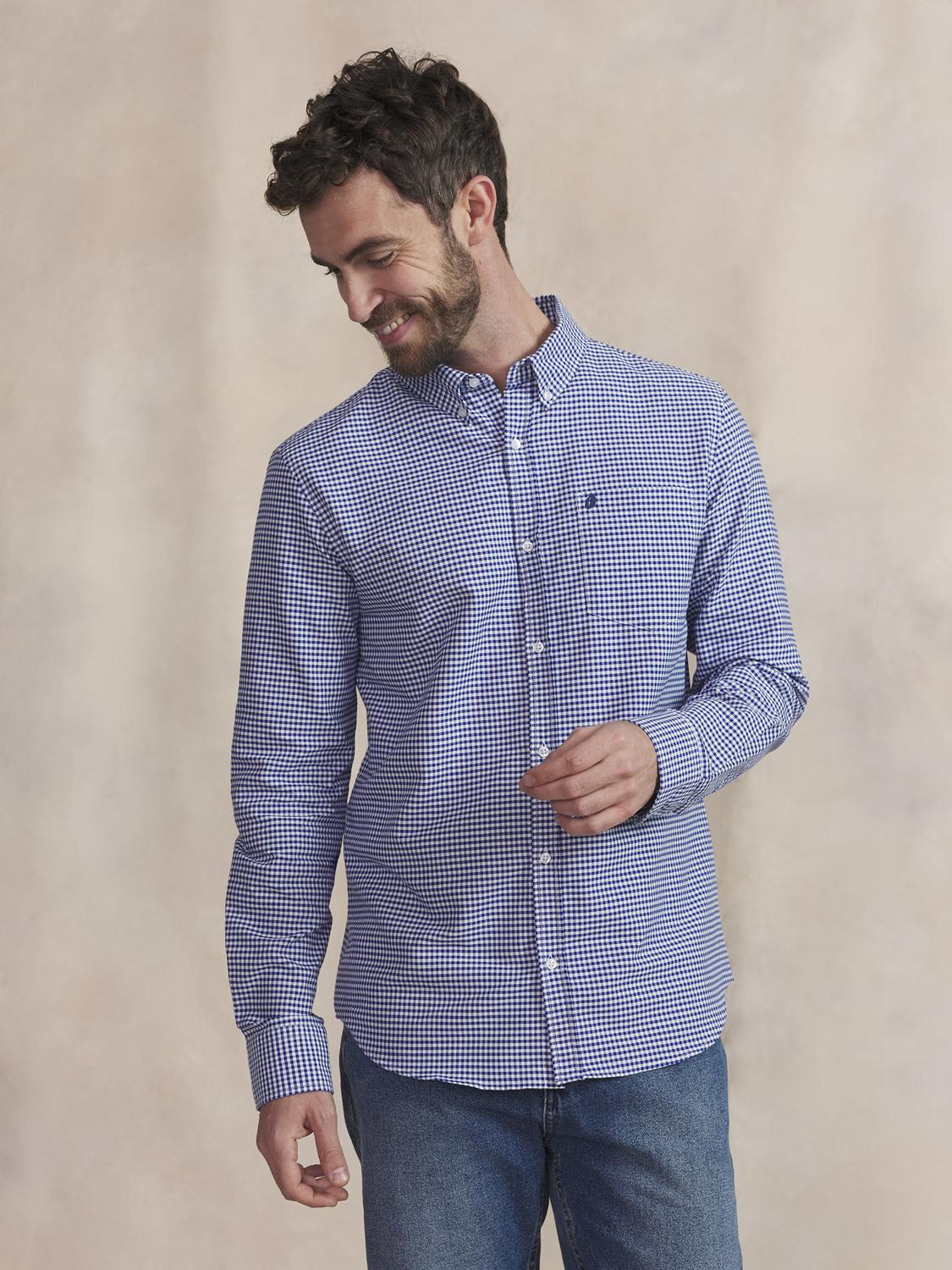 Chemise Homme Coton Marine LASLOCHE