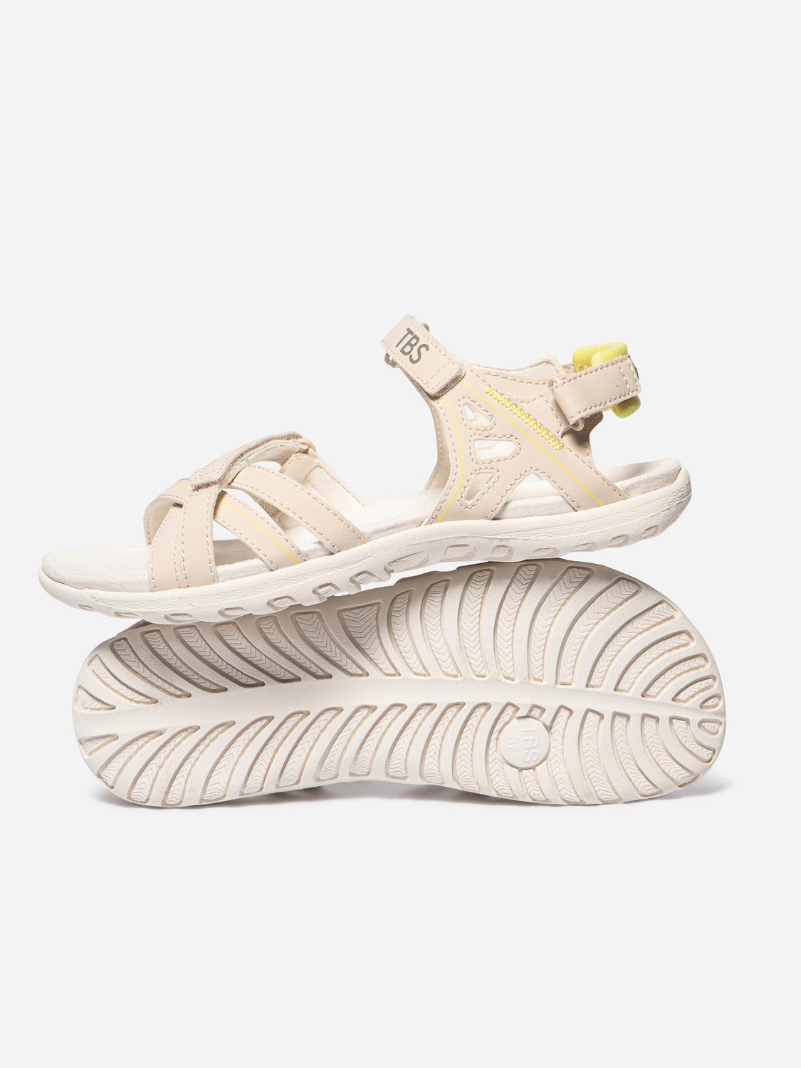 Women's flat sandals Nude TREKKER