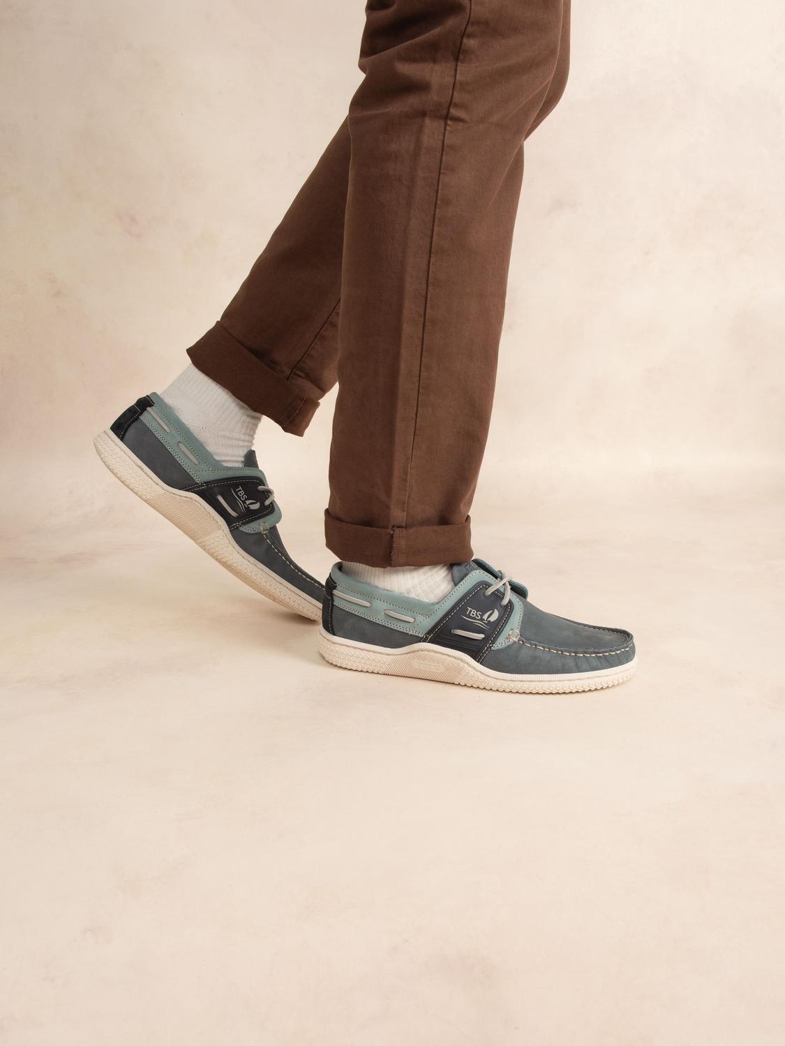 Chaussures bateau homme multico saphir GLOSAIL