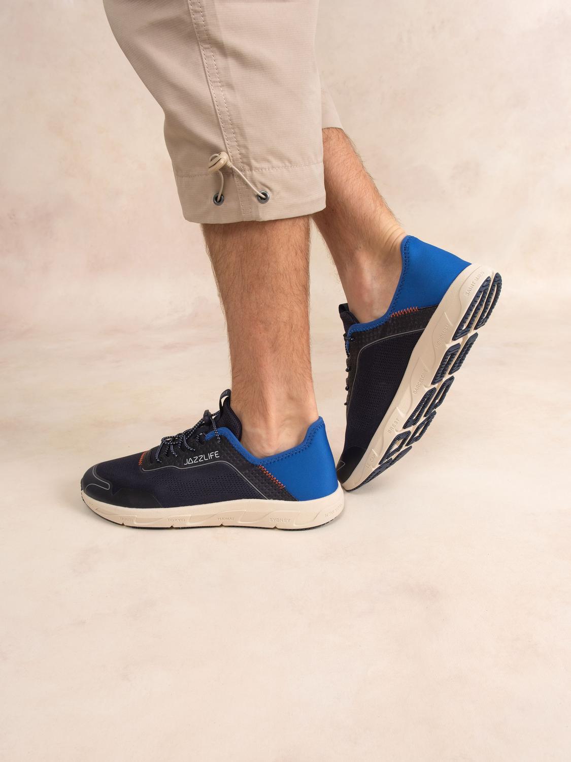 Running homme navy et outremer JAZYLIV