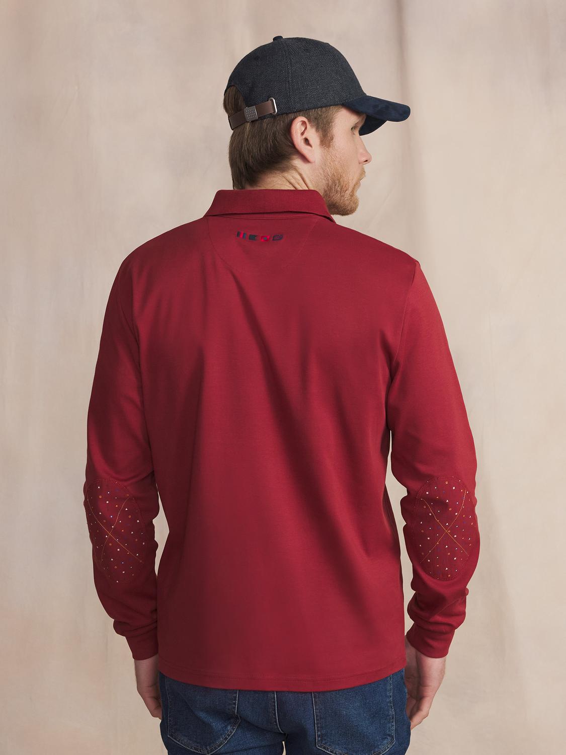 Polo Cepage Manches Longues Rouge BARZIPOL