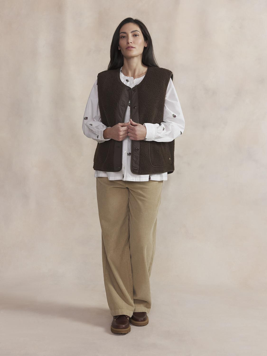 Sweat Zippé Femme Brun VANIASAN