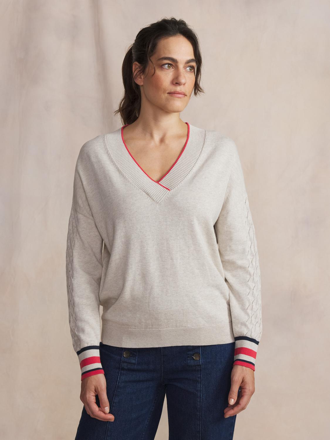 Pull femme ecru XELLAVER