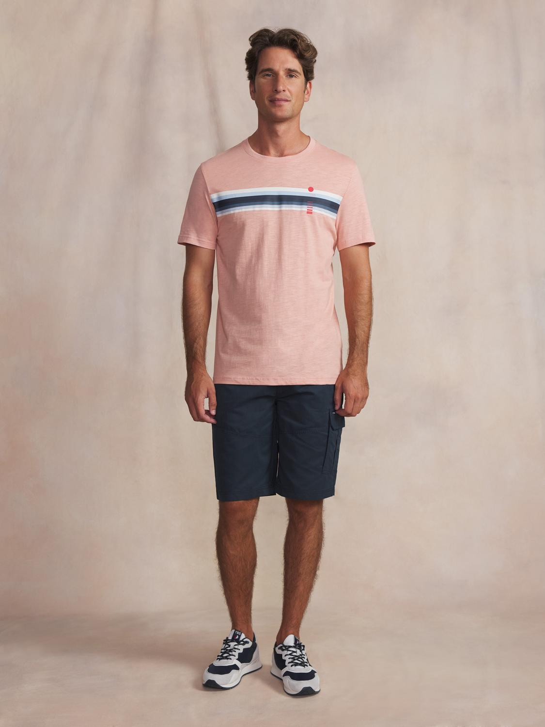 Men's knit T-shirt Orchid RORRYTEE