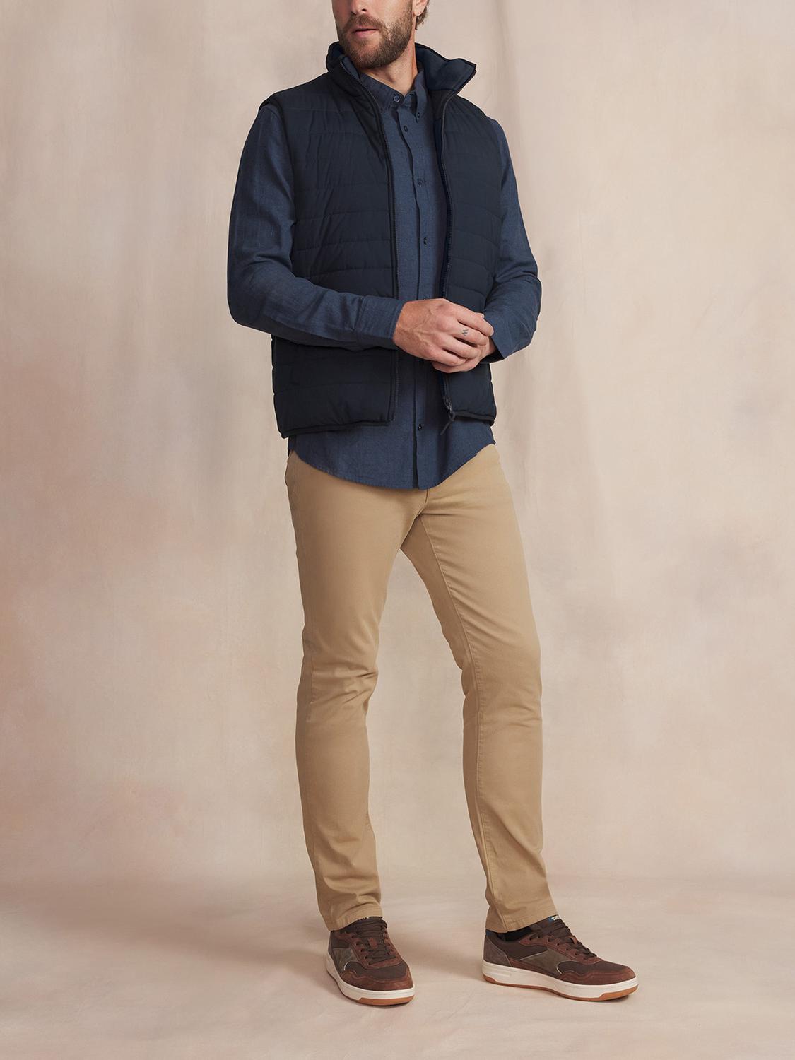 Doudoune Sans Manches Homme Imperméable Marine JOSEFSAN