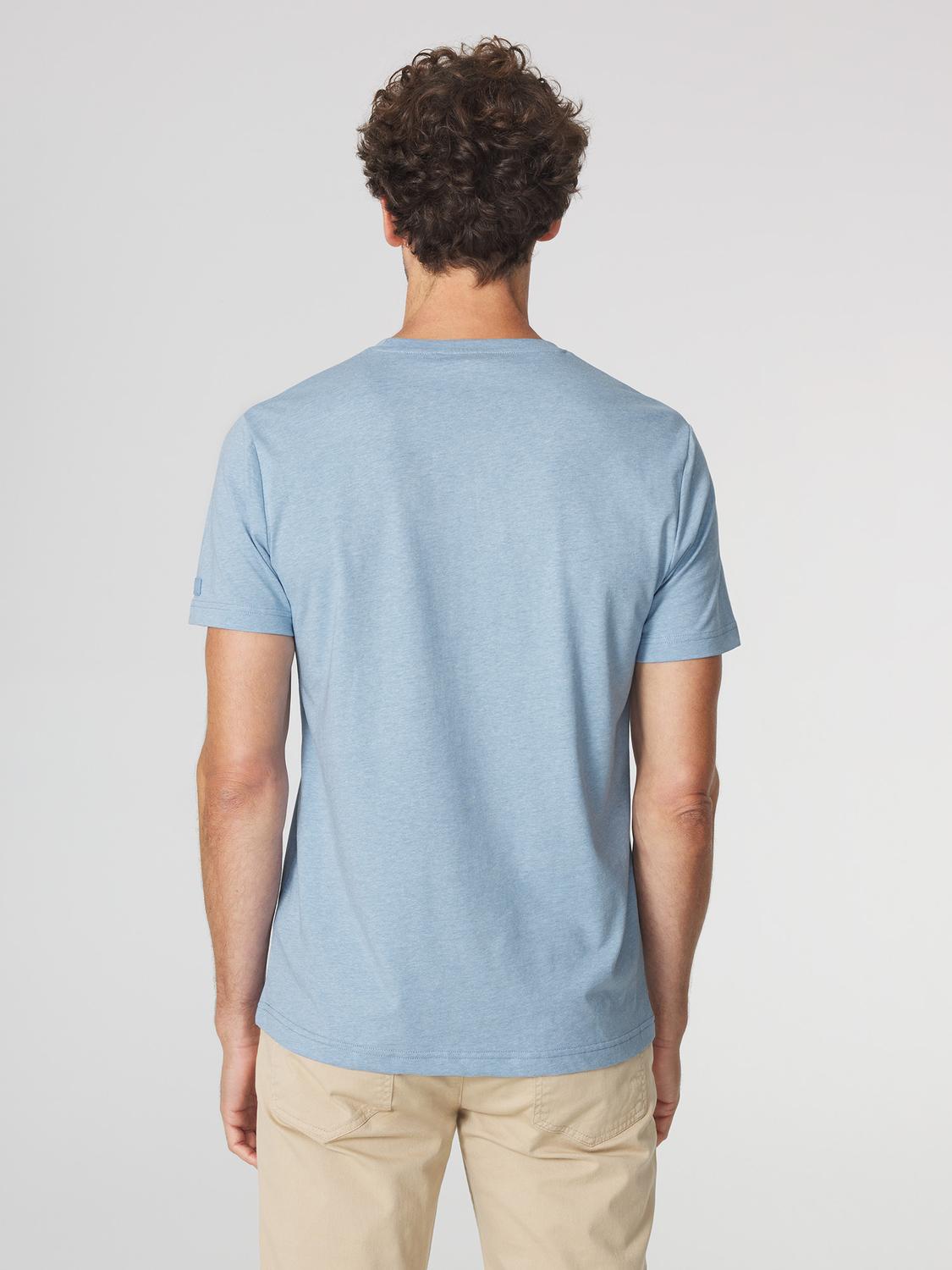 T-shirt Homme Coupe Ajustée Jersey Bleu Ciel PIERETEE