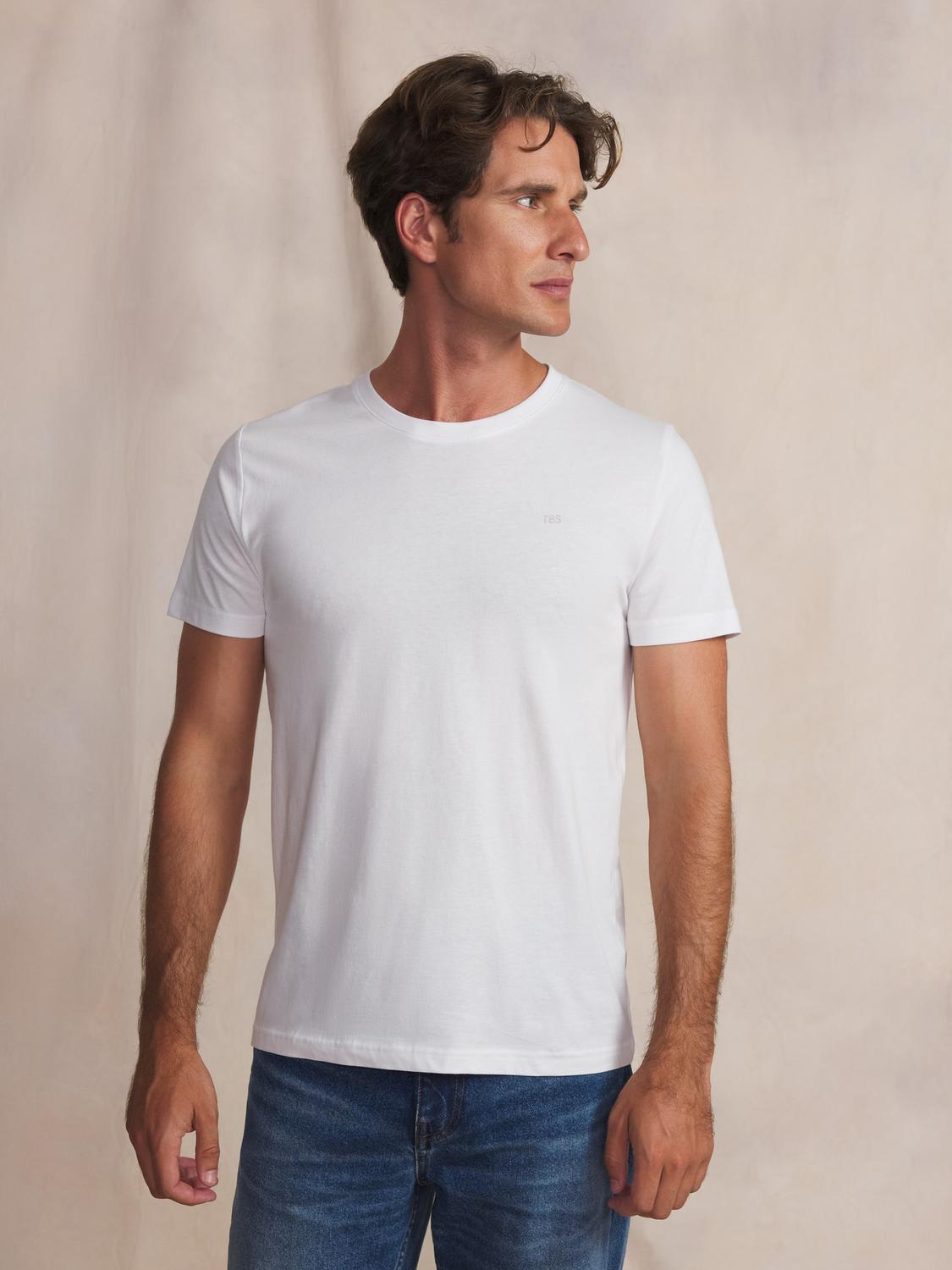 Tee-shirt en maille homme blanc PIERETEE