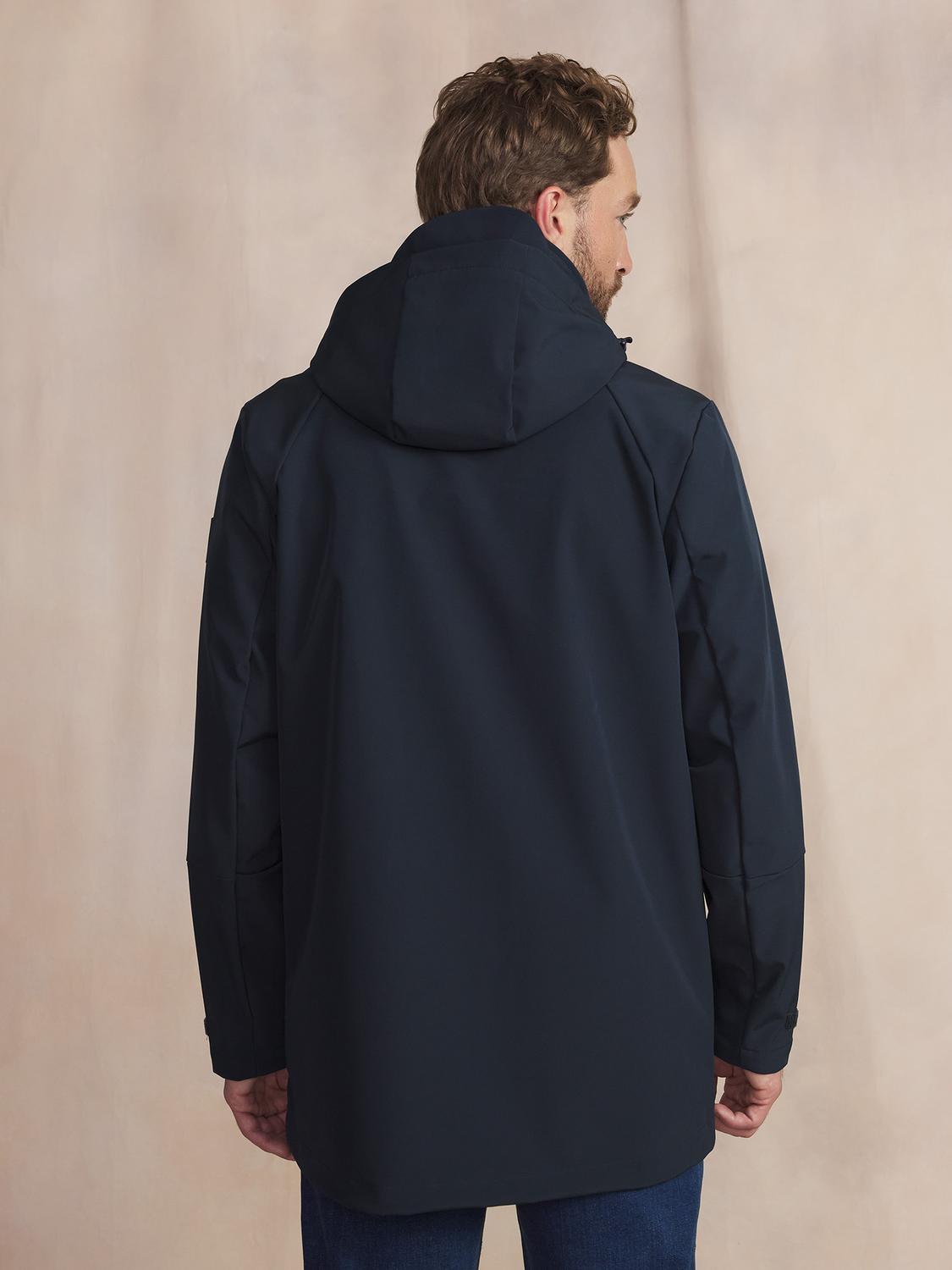 Manteau Long Homme Déperlant Marine HELNYLON