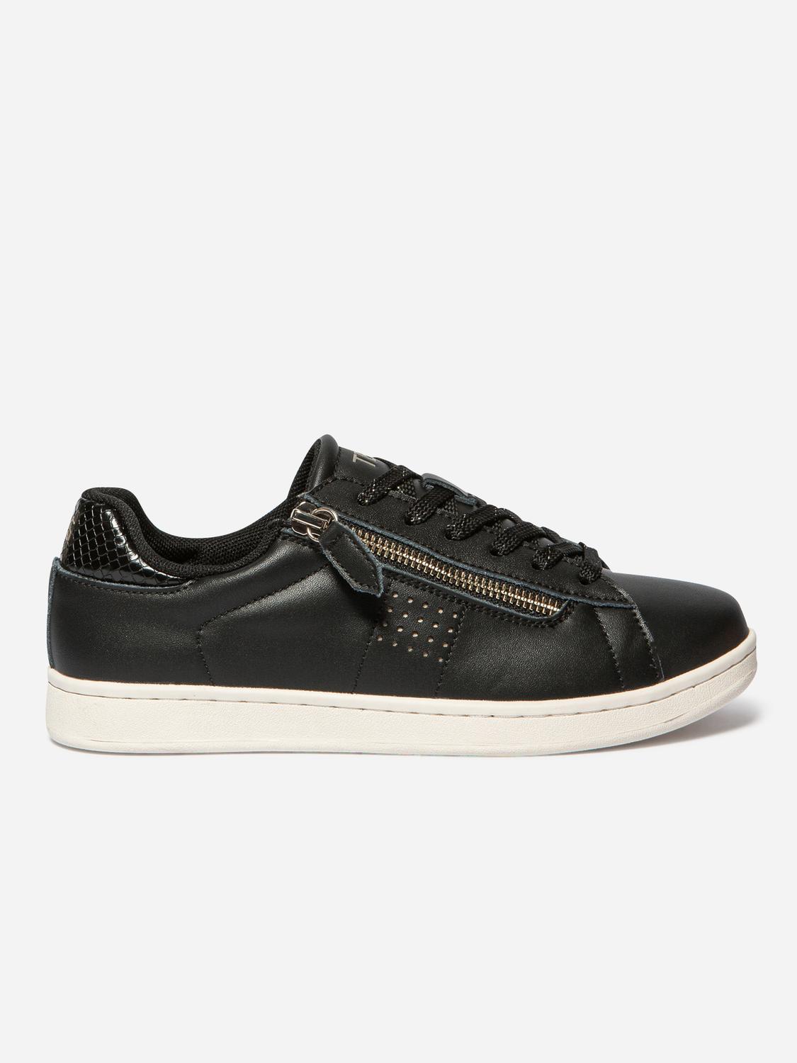 Baskets Femme Zippées Noir LORAZIP Baskets Femme Zippées Noir LORAZIP
