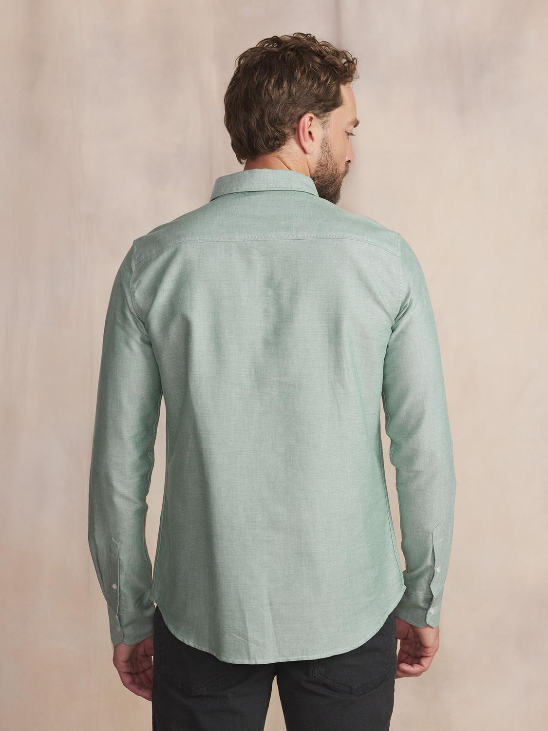 Chemise Trefle Manches Longues Vert BRADYCHE Chemise Trefle Manches Longues Vert BRADYCHE