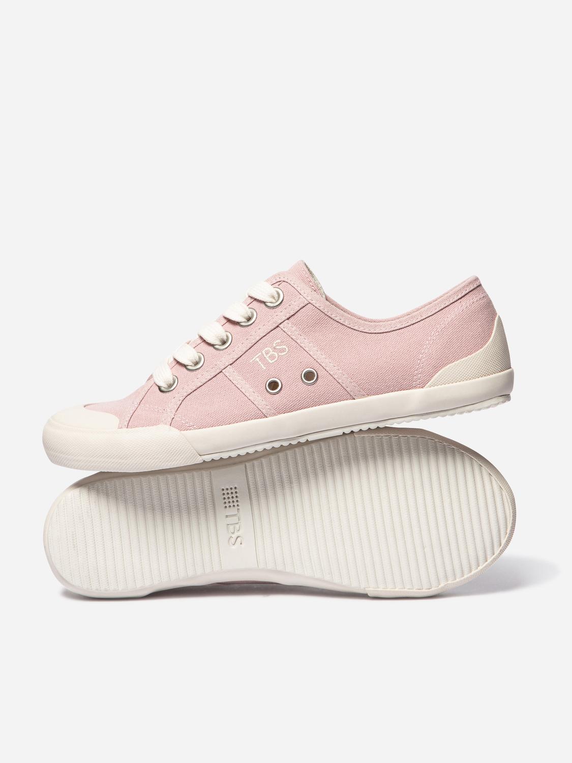 Tennis en toile femme rosee OPIACE