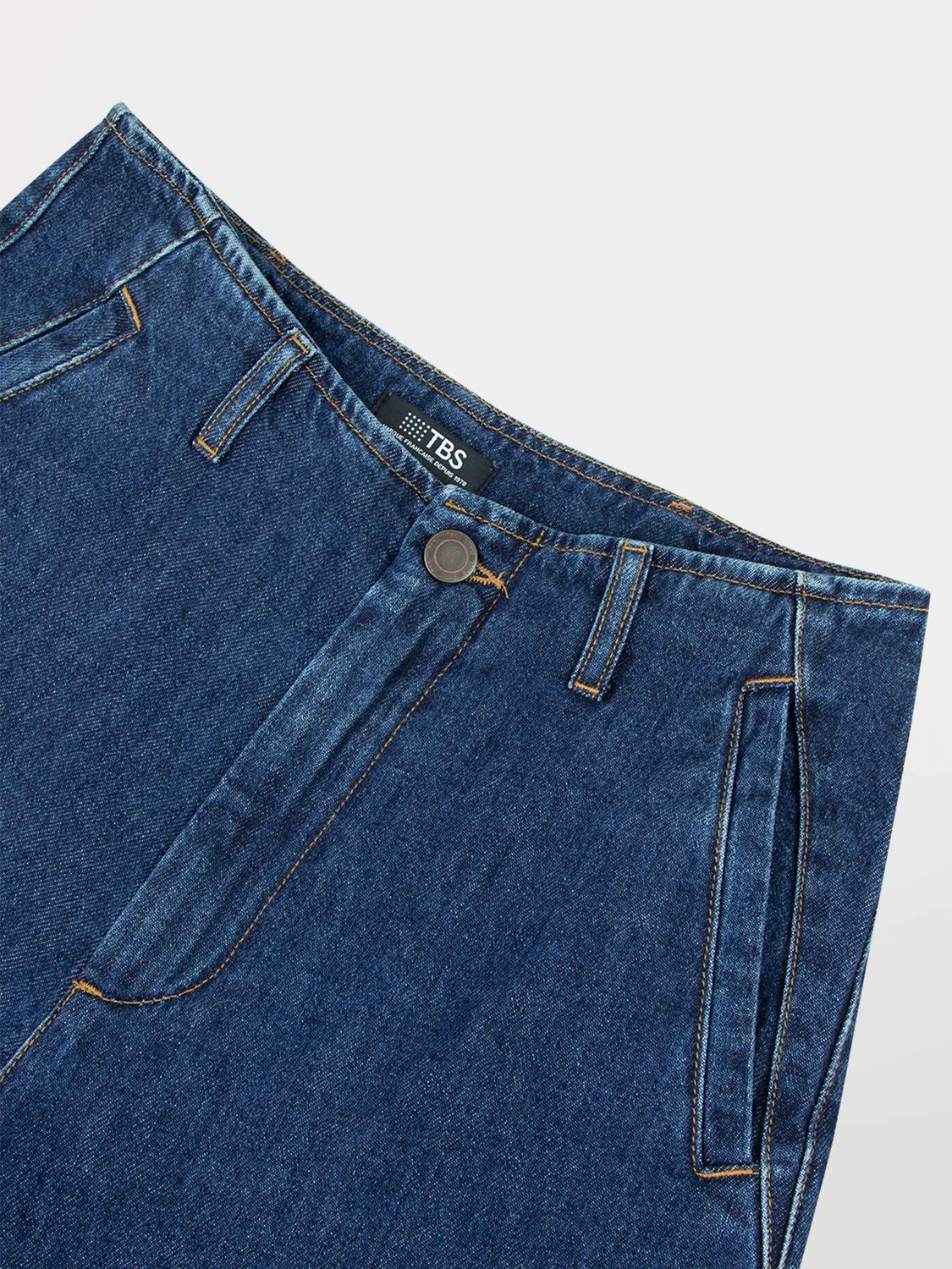 Jean Femme Coupe Large Bleu FAHRAHUI Jean Femme Coupe Large Bleu FAHRAHUI