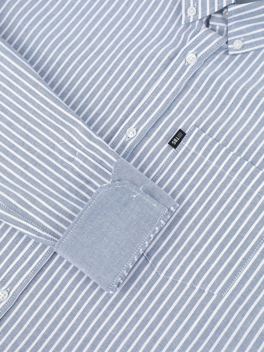 Chemise Chambray Manches Longues Bleu RHAVICHE Chemise Chambray Manches Longues Bleu RHAVICHE