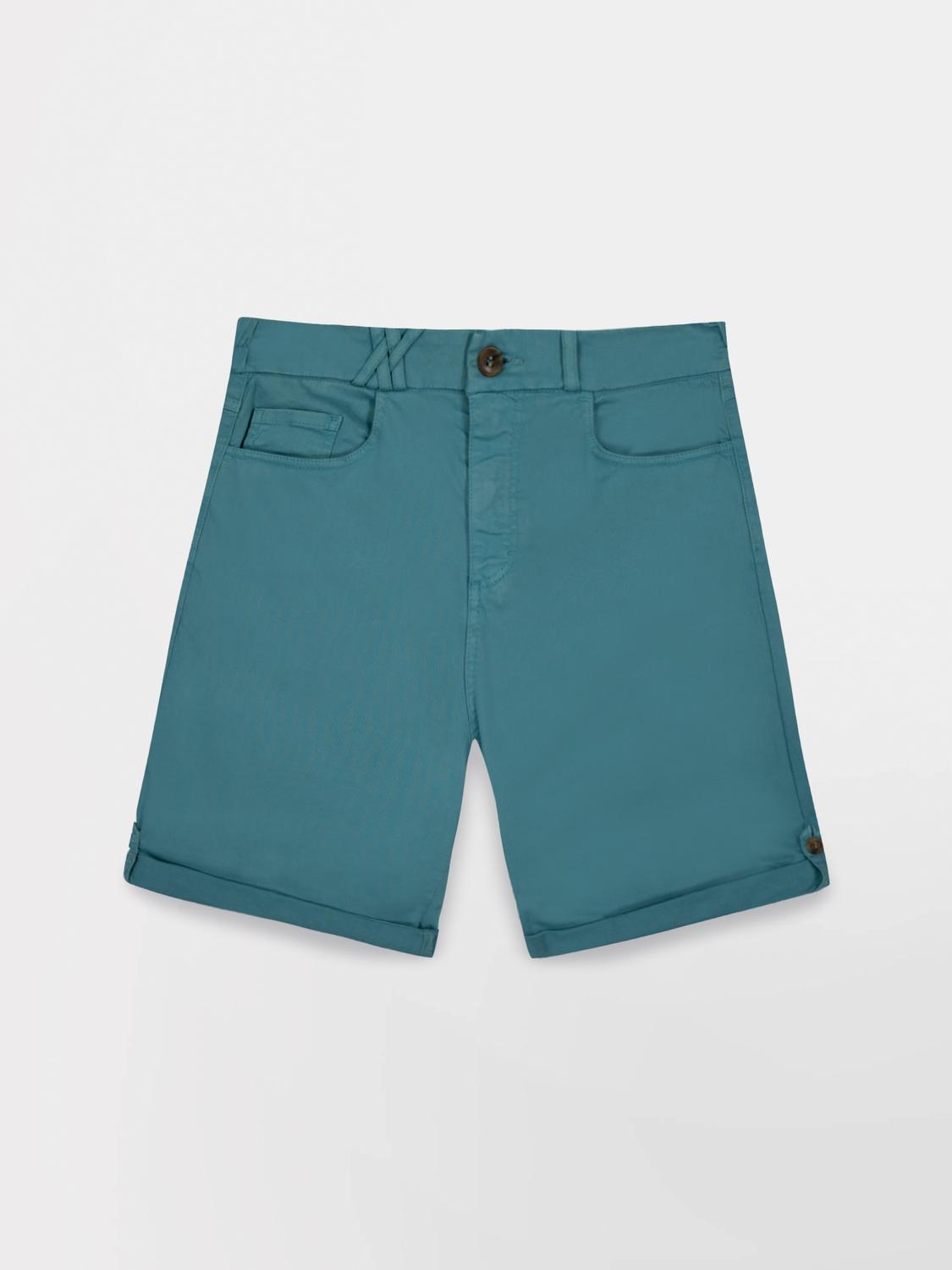 Bermuda Femme Ceinture Semi-élastiquée Vert SINTAMID