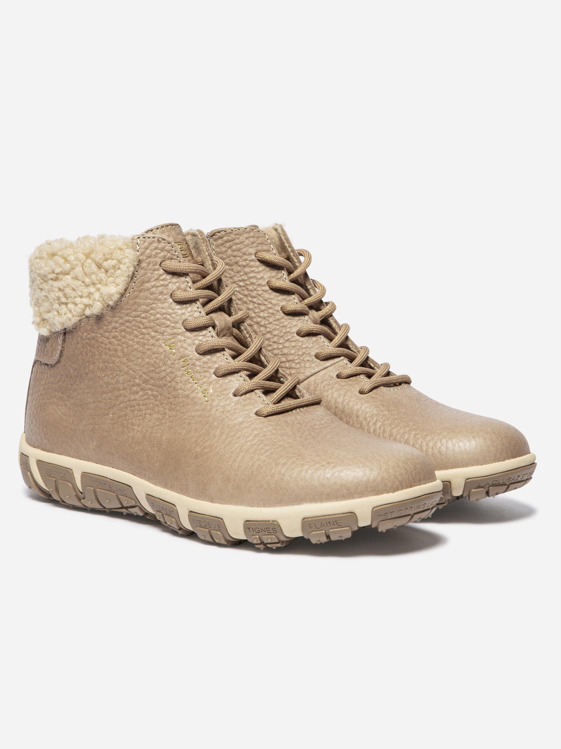 Bottines Femme Doublée Textile Cuir Sediment JANISSA