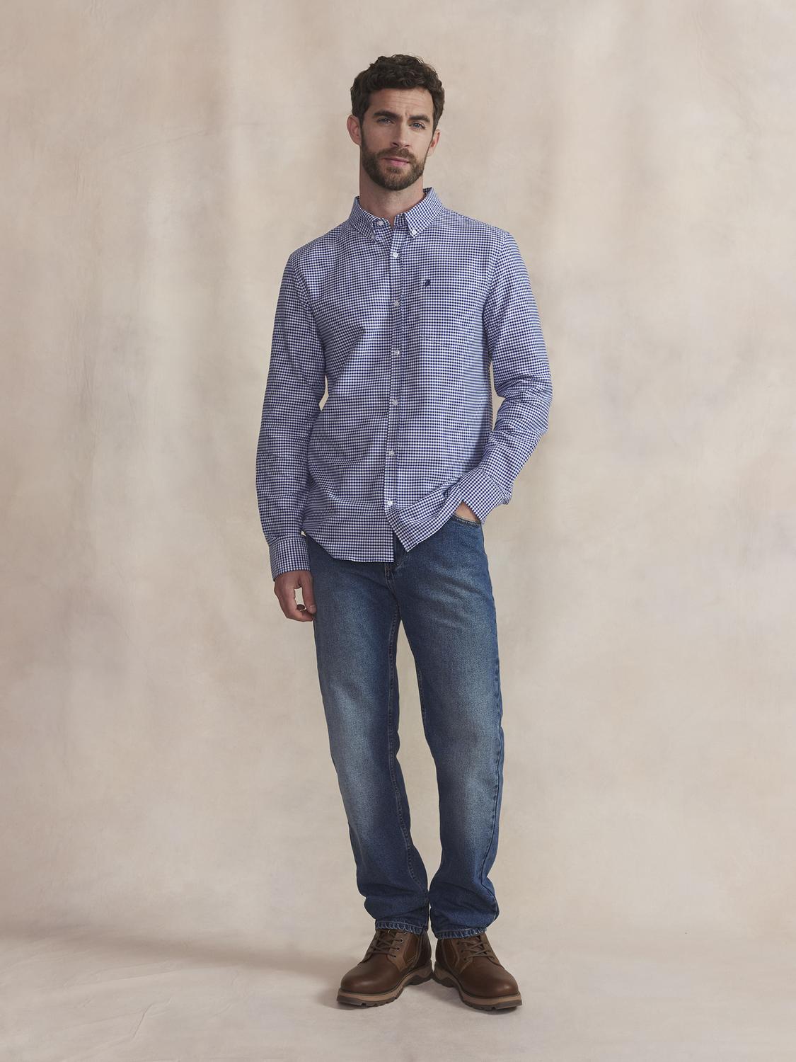 Chemise Homme Coton Marine LASLOCHE