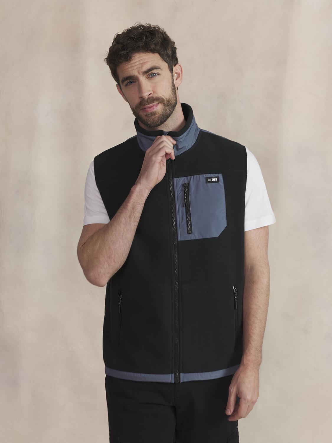 Sweat Zippé Homme Noir CADENSAN