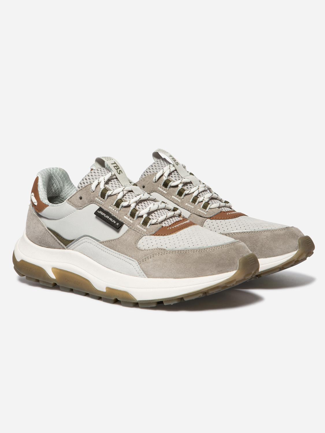 Running homme gris clair et olive JONASSE