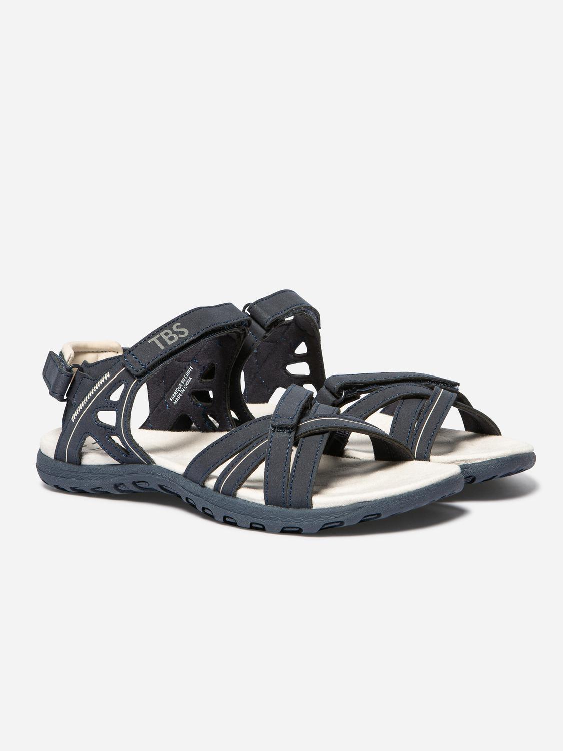 Women's flat sandals Navy TREKKER