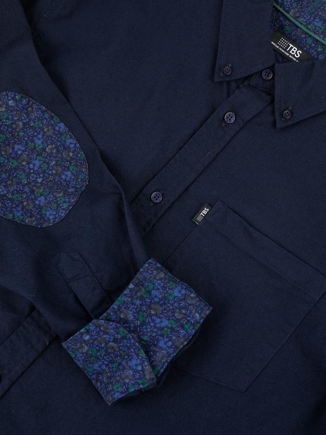 Chemise Manches Longues Bleu JANOVCHE Chemise Manches Longues Bleu JANOVCHE