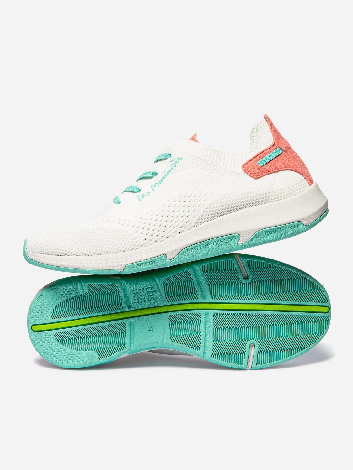 Running femme blanc peche opaline JAZWAVE