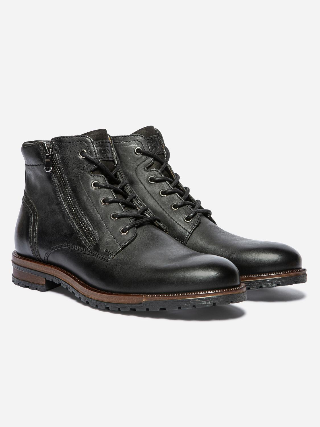 Bottines Homme Cuir Noir THIERNO