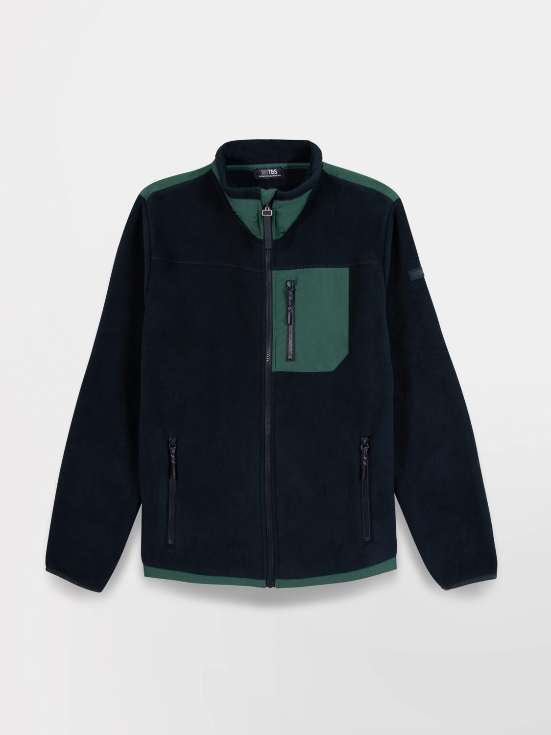Sweat Marine Manches Longues Bleu CADENZIP