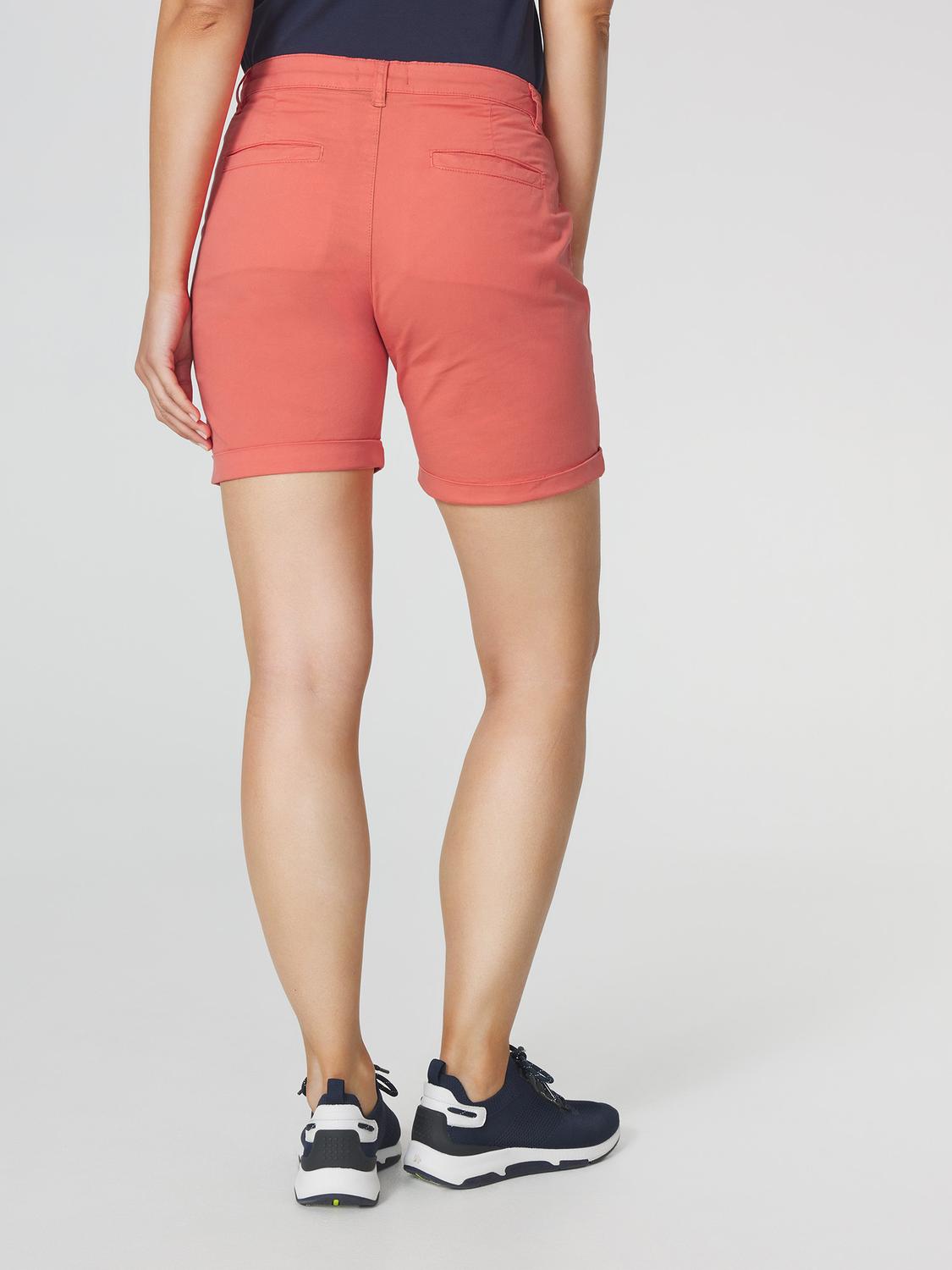 Bermuda Femme Ceinture avec passants Rouge SANTABER