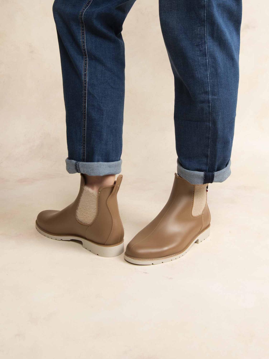 Chelsea Femme Doublée Textile SynthÃ©tique Crepe et Creme JUMPING