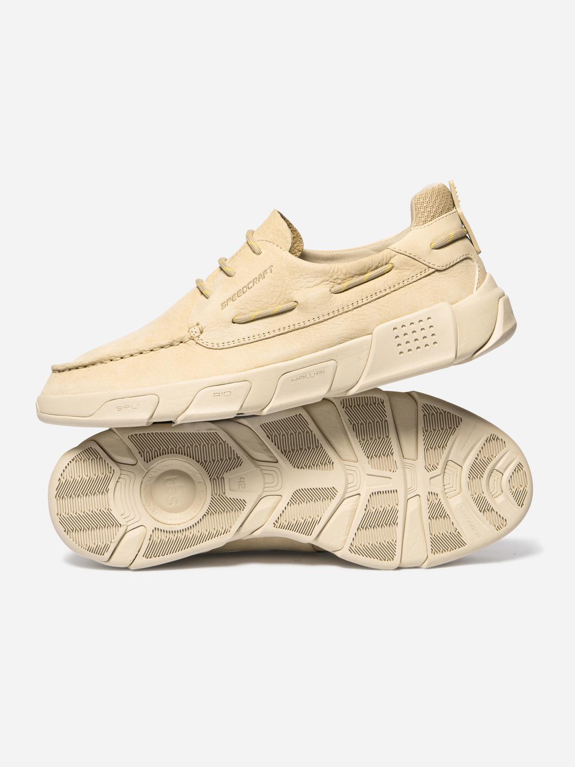 Chaussures bateau homme sable JAZZSEA