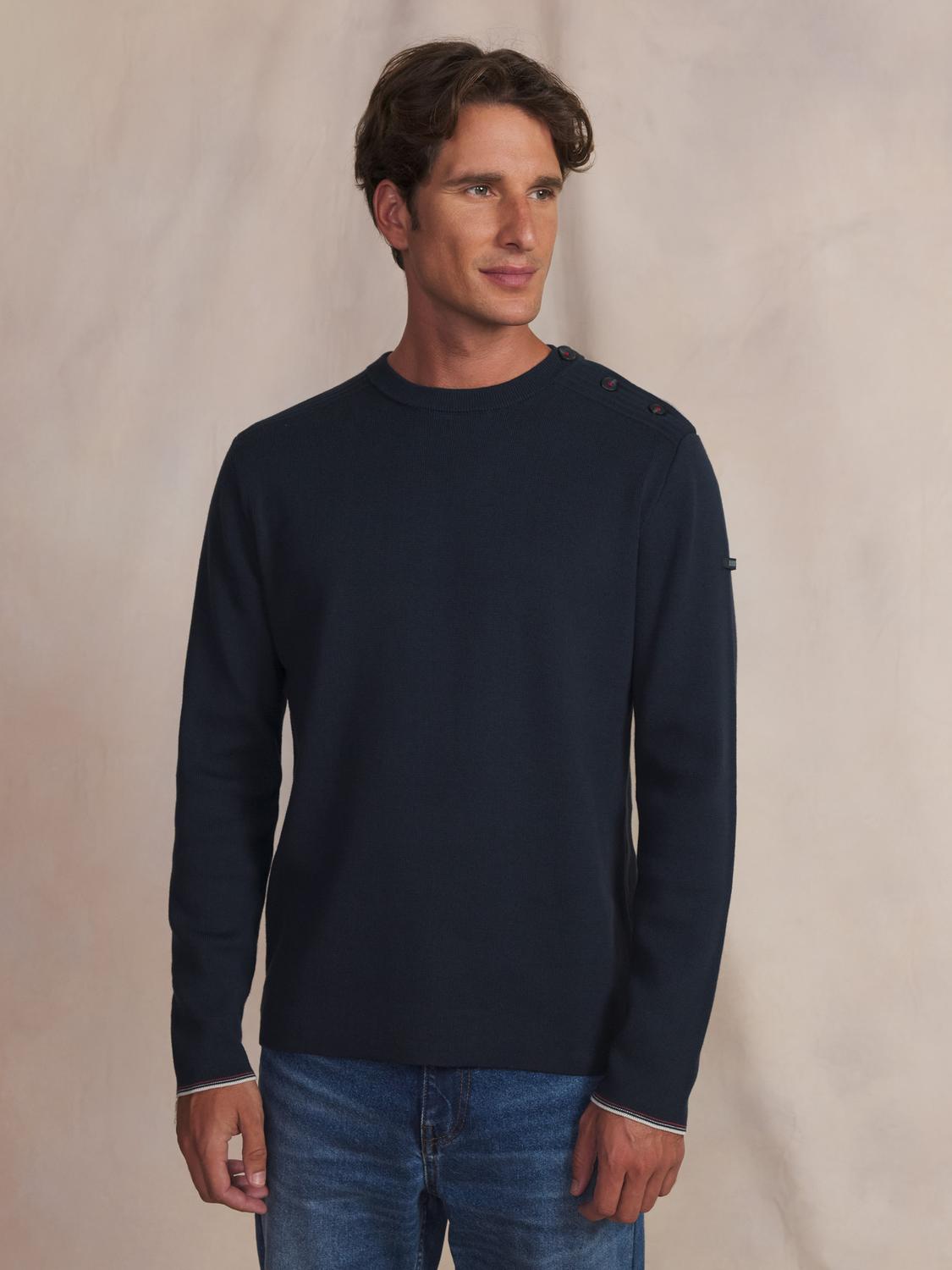 Pull homme navy LORANRON