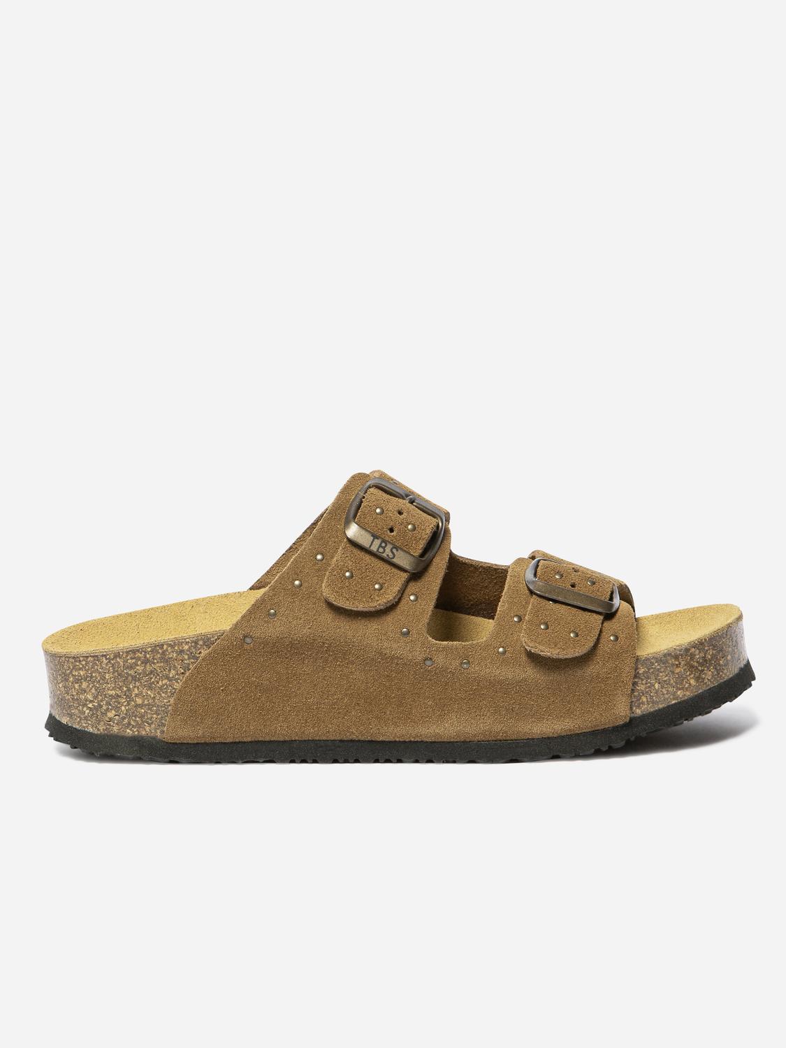 Mules femme chatain NACIERA