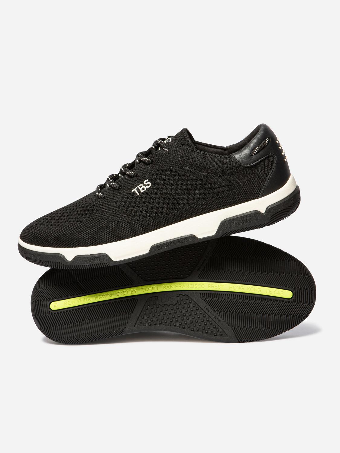 Tennis en toile homme noir GUEKNIT