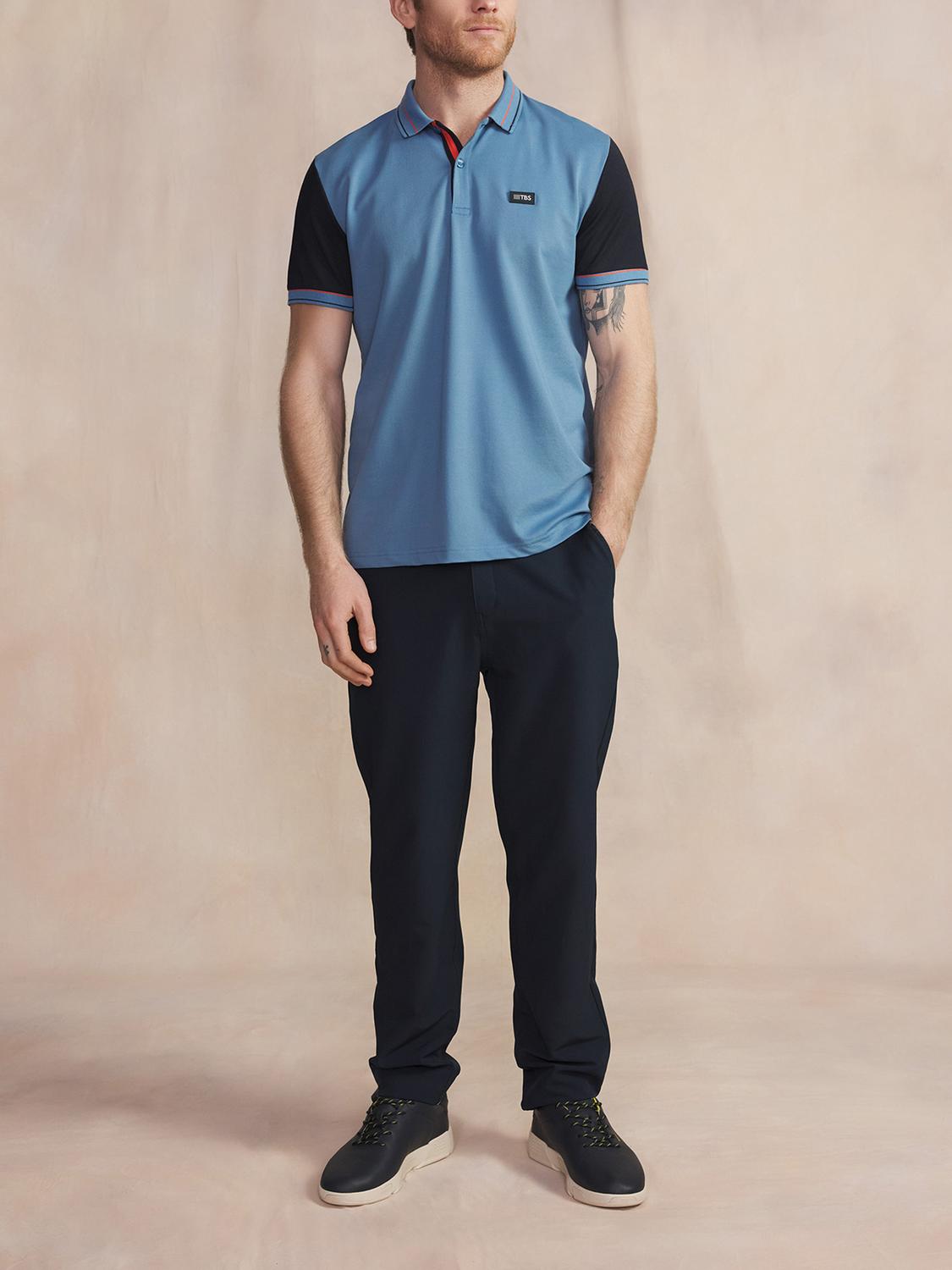 Polo Manches Courtes Bleu IONASPOL