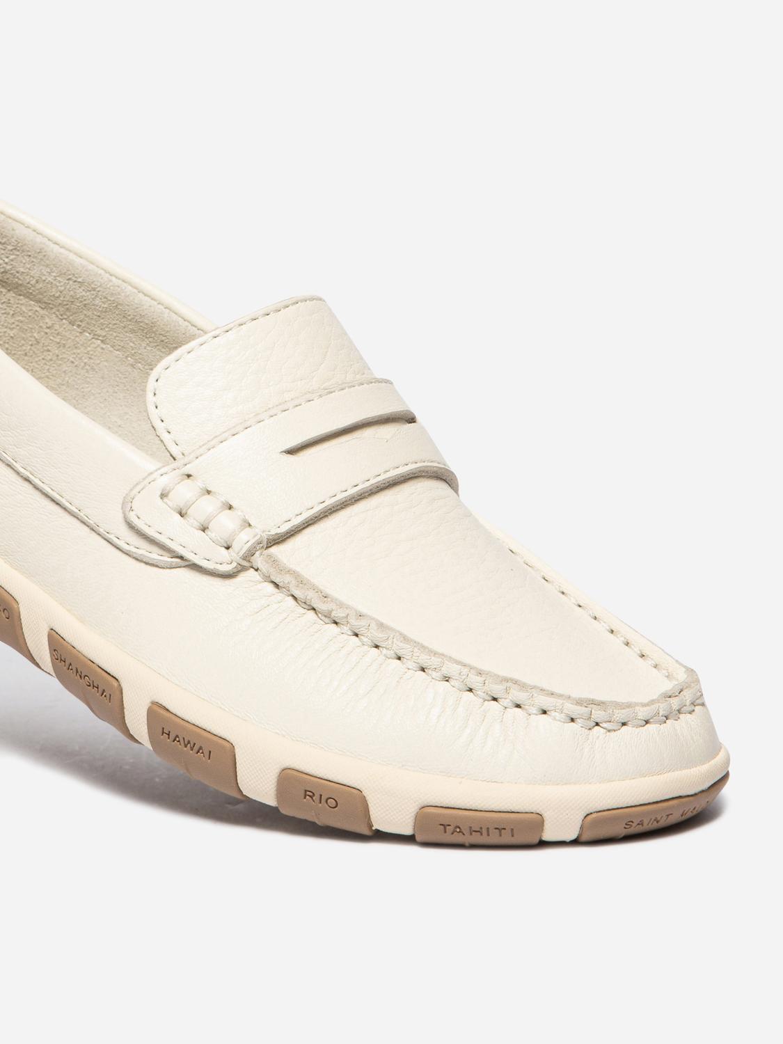 Mocassins femme light beige et chatain JAZABEL