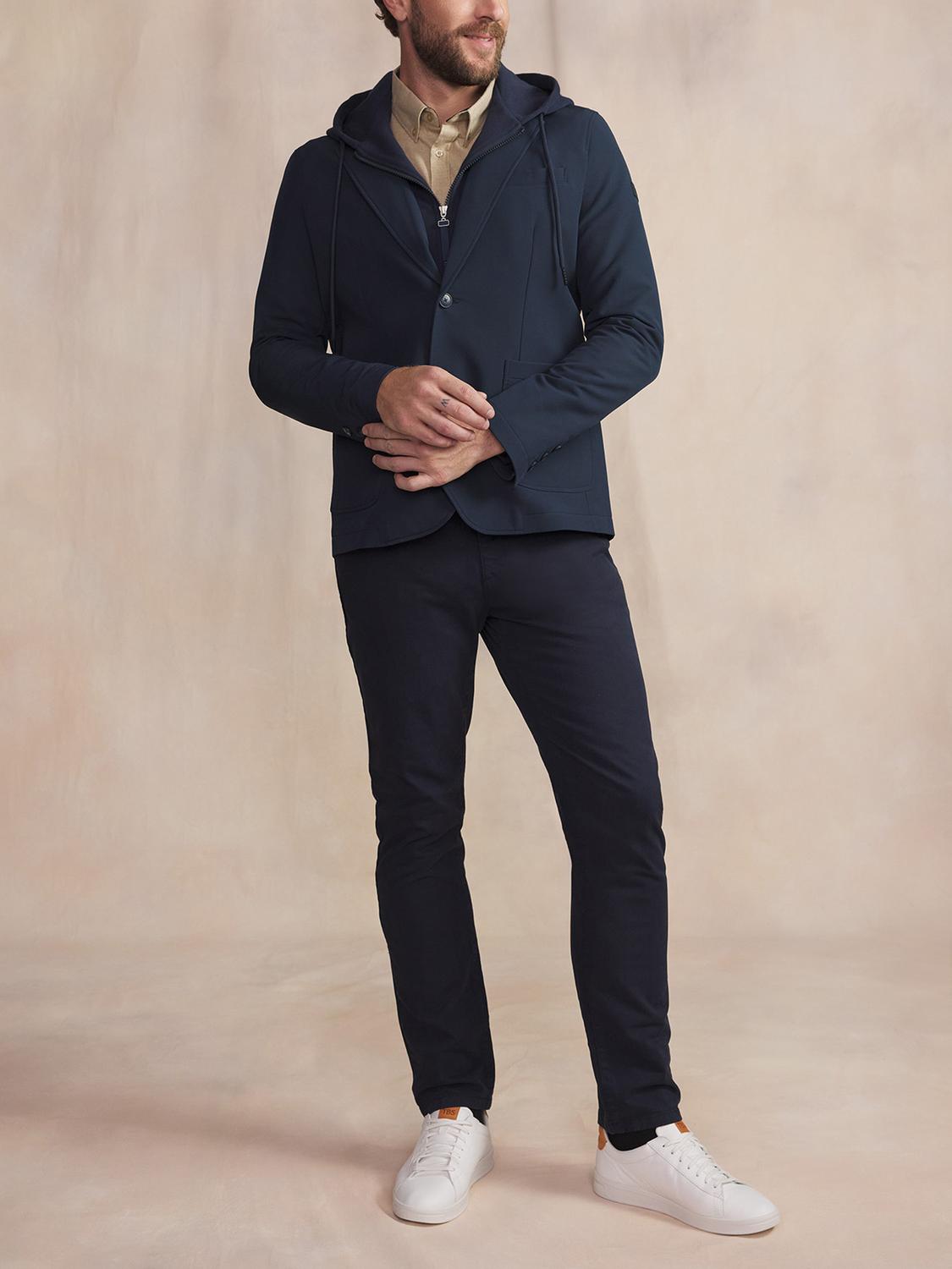 Veste Homme Zippée et Boutonnée Marine FLEEXVES