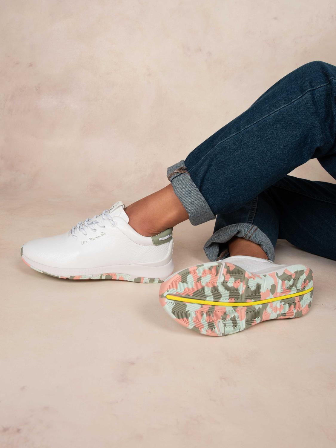 Running femme blanc argile camo JAZZRUN