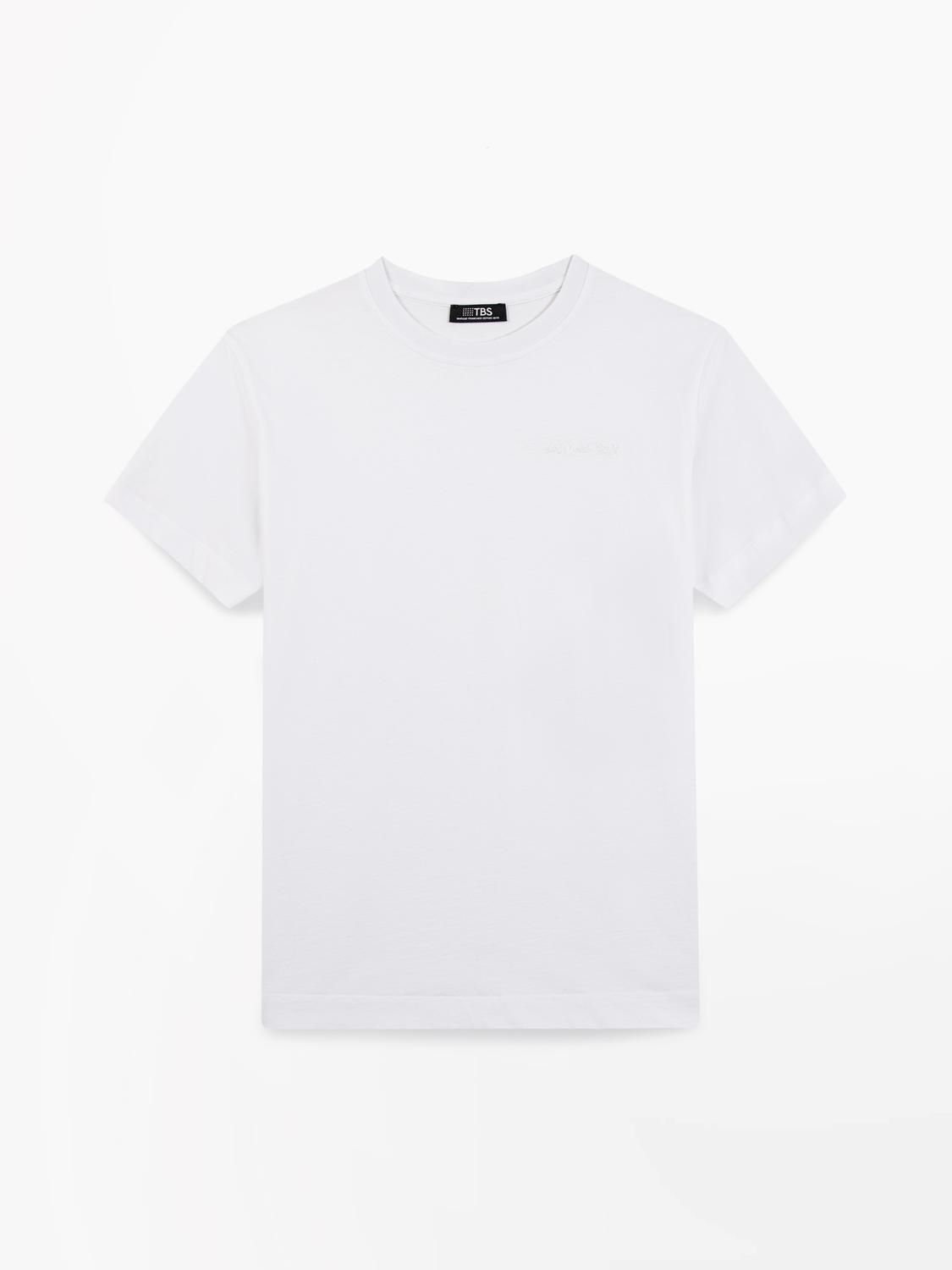 Women's knit T-shirt White SELIATEE