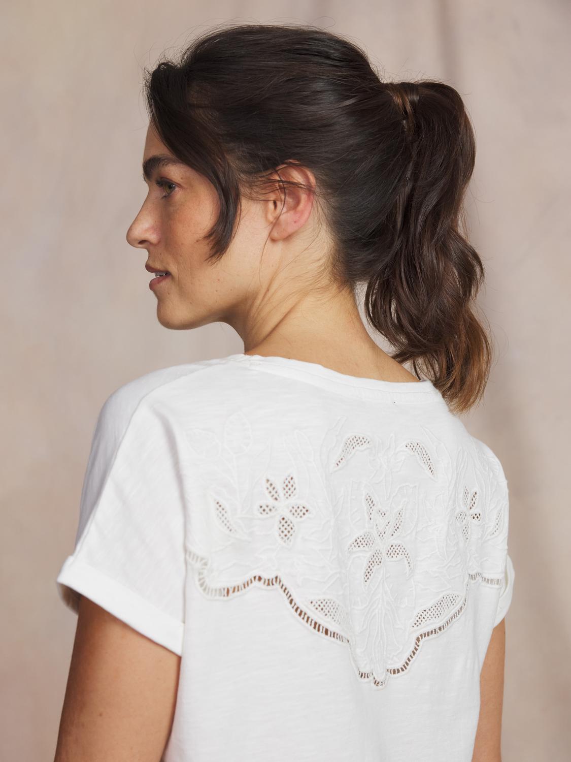 Tee-shirt en maille femme arctique MAHIATEE