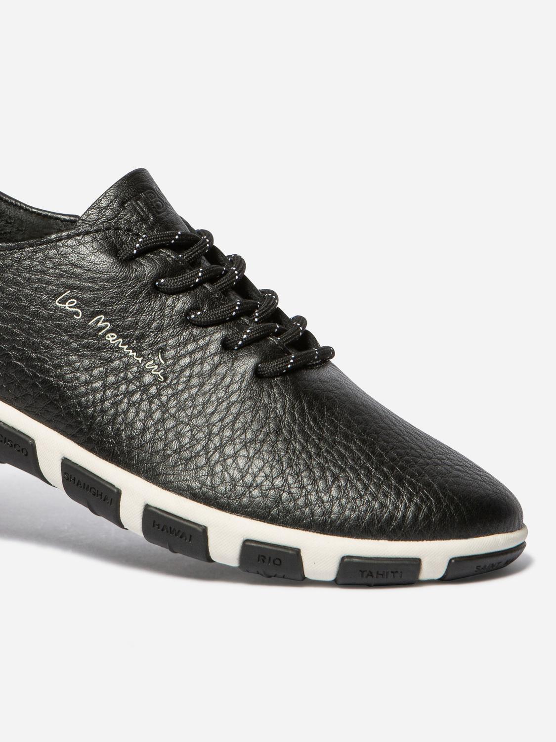 Tennis en toile femme noir et blanc JAZARU