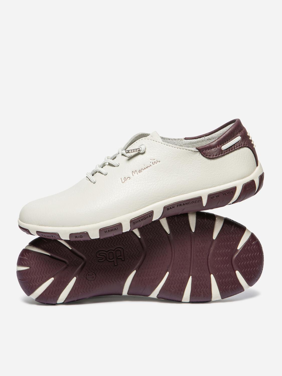 Tennis Femme Textile Blanc et Synagot JAZLACE