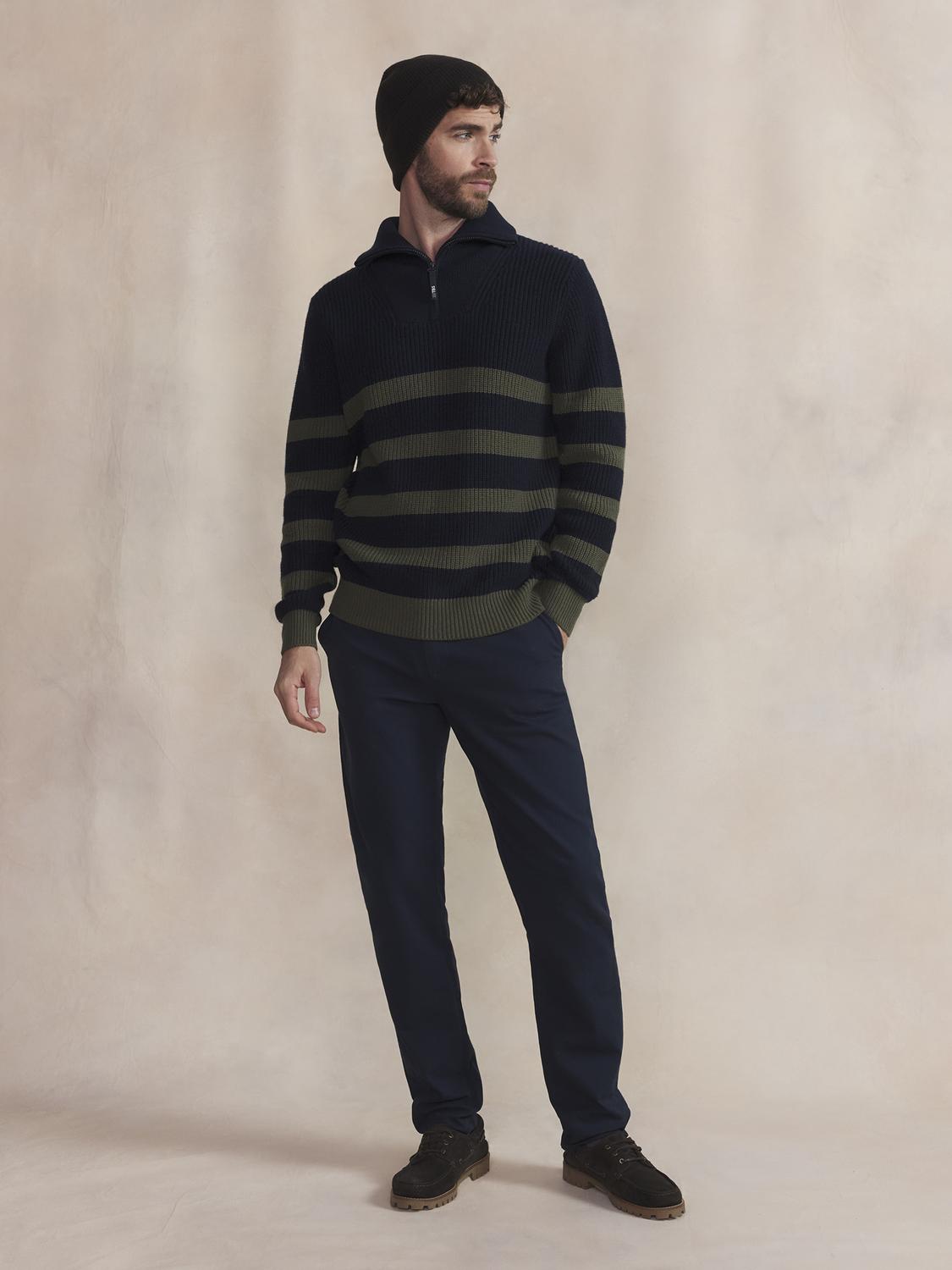 Pull Col Camionneur Homme Lichen MORAYCAM