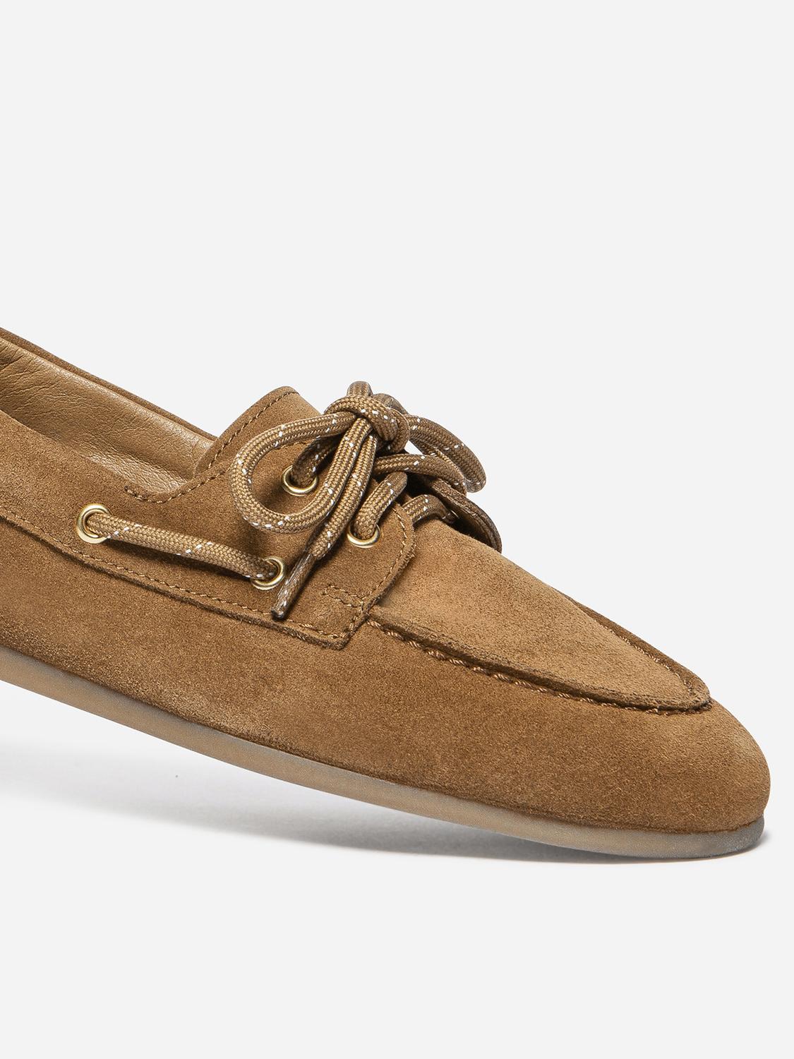 Chaussures bateau femme tan MORICIA