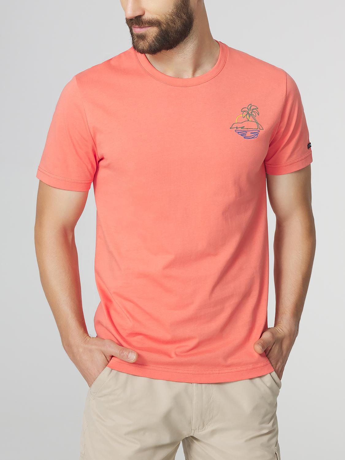 T-shirt Homme Coupe Ajustée Jersey Rouge SOHANTEE