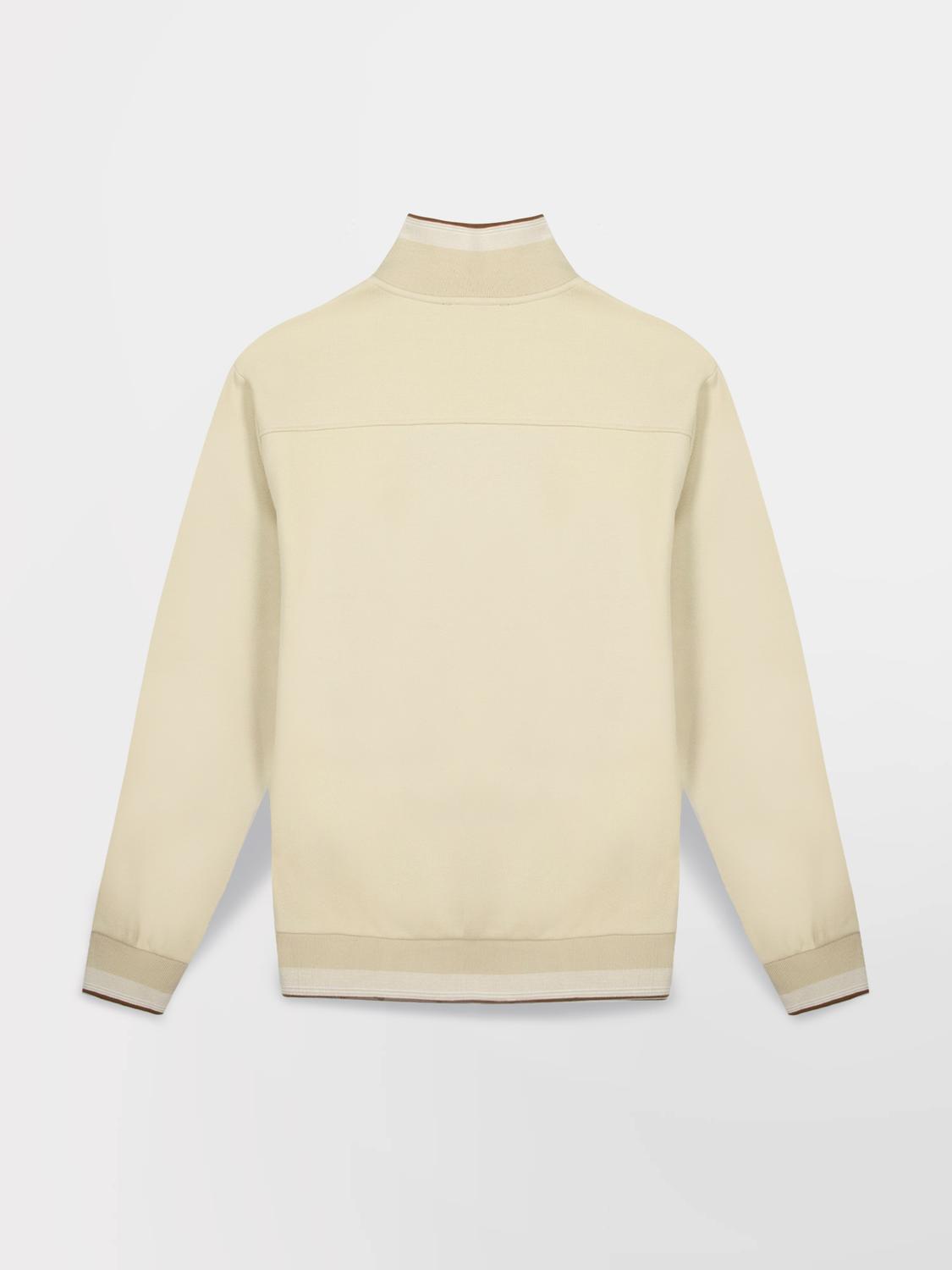 Sweat Zippé Homme Beige LEANNCAM
