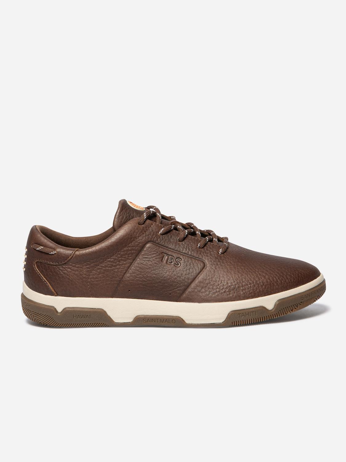Baskets Homme Confort Cuir Marron GEDEONE Baskets Homme Confort Cuir Marron GEDEONE